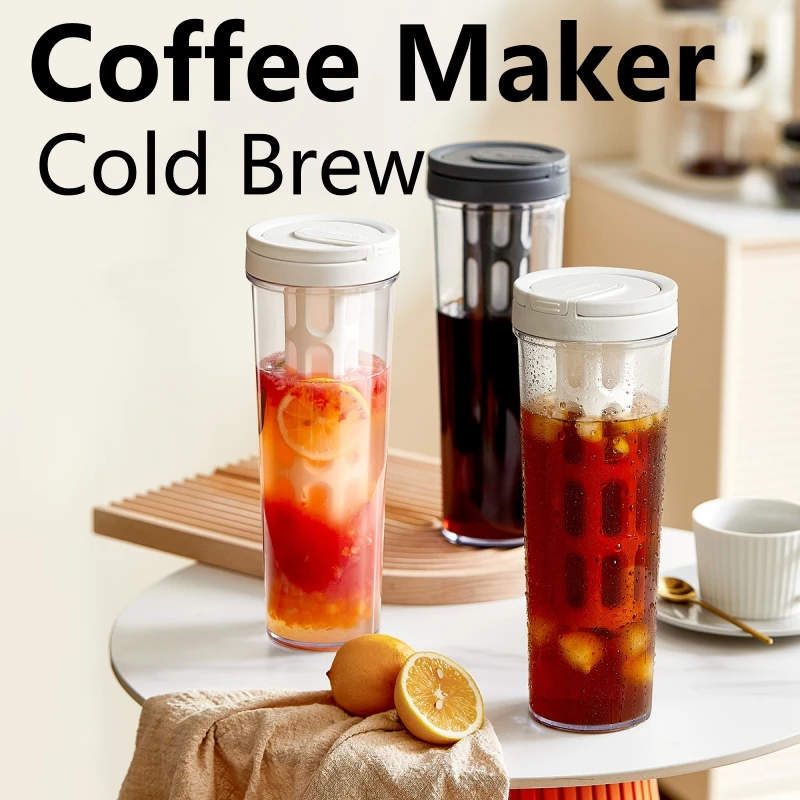 Coffee Equipment For Camping - Cafetière à infusion froide manuelle 1L,