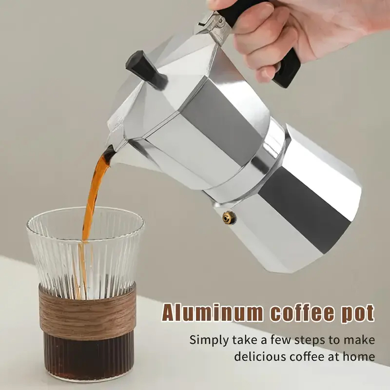 Coffee Equipment For Camping - Cafetière Moka Classique en Aluminium 50-300ML