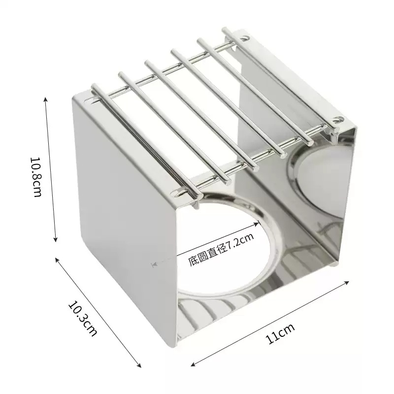 Coffee Equipment For Camping - Support carré en acier inoxydable pour